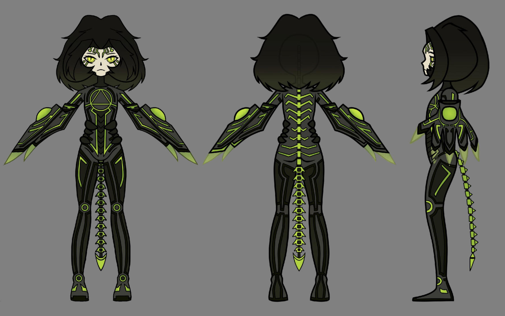 My previous vtuber model. Concept for 3d