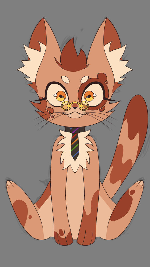 My vtuber cat design v2